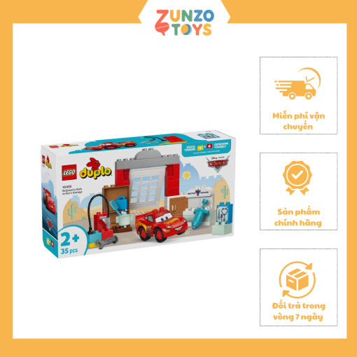Đồ Chơi Bộ Lắp Ráp Chuyến Thăm Gara Của Bác Sĩ Doc Và Xe McQueen LEGO DUPLO 10456