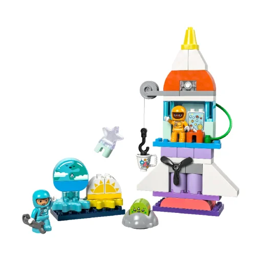 Đồ chơi lắp ráp Tàu phiêu lưu vũ trụ 3 trong 1 LEGO DUPLO 10422 - Ảnh 3
