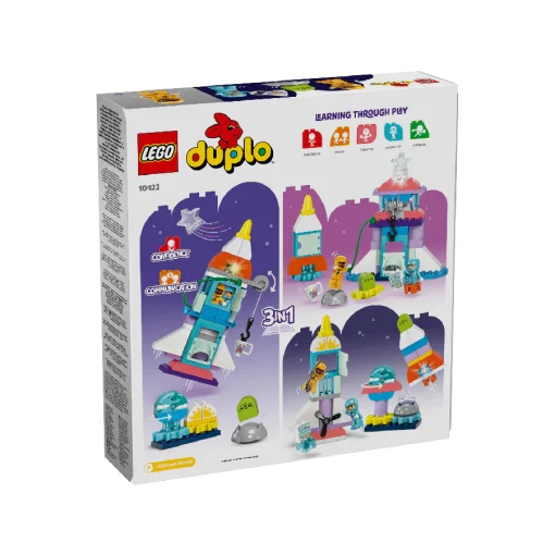 Đồ chơi lắp ráp Tàu phiêu lưu vũ trụ 3 trong 1 LEGO DUPLO 10422 - Ảnh 10
