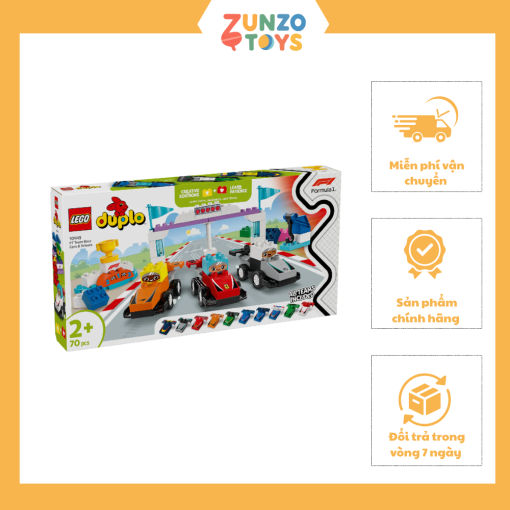 Đồ Chơi Lắp Ráp Cuộc Đua Xe Kỳ Thú LEGO DUPLO 10445