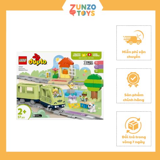 Đồ Chơi Lắp Ráp Tàu Lửa Phiêu Lưu Tương Tác LEGO DUPLO 10427