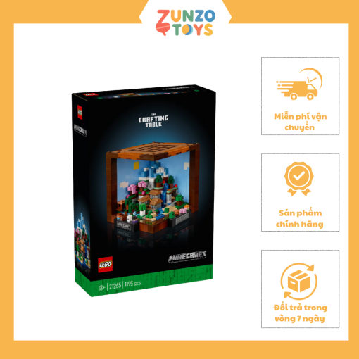 Đồ Chơi Lắp Ráp Mô Hình Khối Hộp Chế Tác LEGO MINECRAFT 21265 (1195 Chi Tiết)