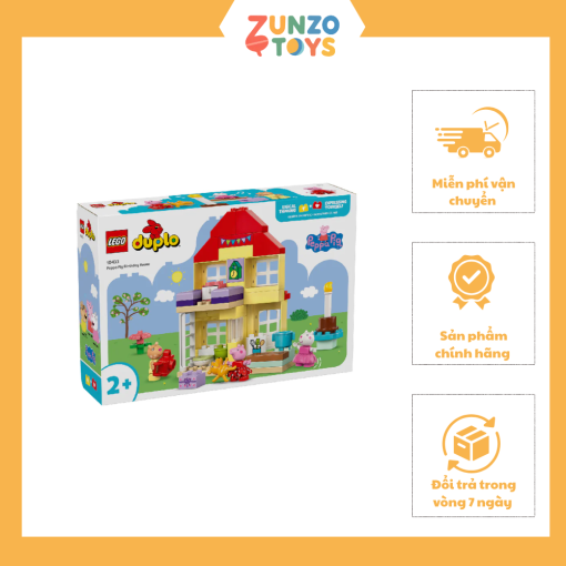 Đồ Chơi Lắp Ráp Ngôi Nhà Sinh Nhật Của Peppa Pig LEGO DUPLO 10433 (59 chi tiết)