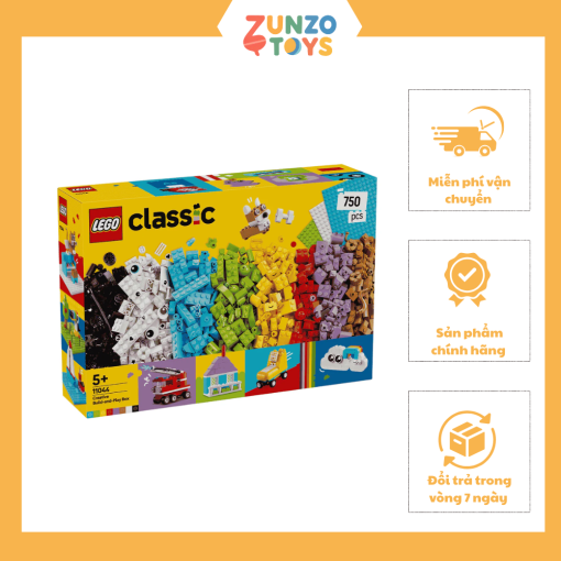 Đồ Chơi Hộp Xây Dựng Và Chơi Sáng Tạo LEGO CLASSIC 11044