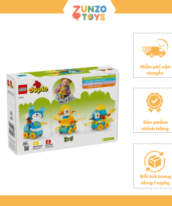 Đồ Chơi Lắp Ráp 3 Trong 1 Động Vật Đi Trên Bánh Xe LEGO DUPLO 10448