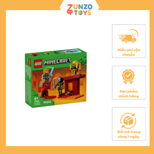 Đồ Chơi Lắp Ráp Trận Chiến Dung Nham Địa Ngục Nether LEGO MINECRAFT 21266