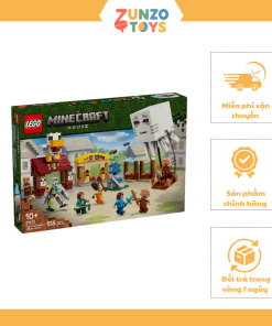 Bộ Lắp Ráp Cuộc Tấn Công Làng Bằng Khinh Khí Cầu Của Ghast LEGO MINECRAFT 21273