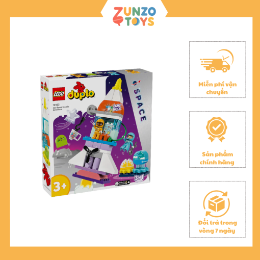 Đồ chơi lắp ráp Tàu phiêu lưu vũ trụ 3 trong 1 LEGO DUPLO 10422