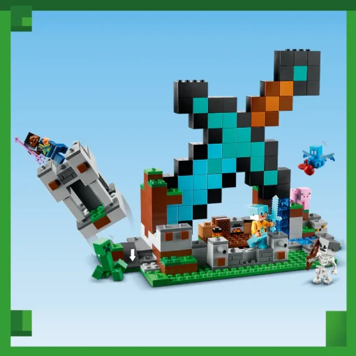 Đồ Chơi Lắp Ráp Tiền Đồn Cất Giữ Kiếm Kim Cương LEGO MINECRAFT 21244 - Ảnh 5
