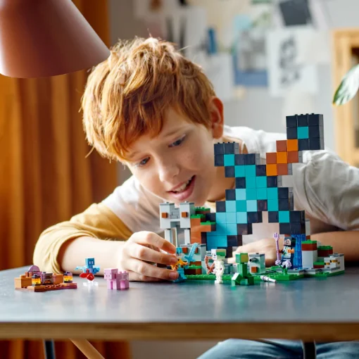 Đồ Chơi Lắp Ráp Tiền Đồn Cất Giữ Kiếm Kim Cương LEGO MINECRAFT 21244 - Ảnh 8