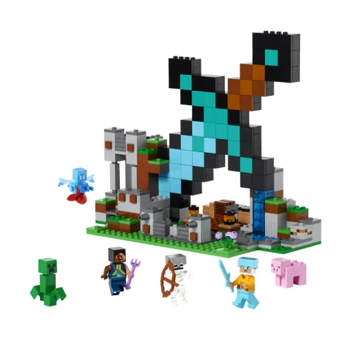 Đồ Chơi Lắp Ráp Tiền Đồn Cất Giữ Kiếm Kim Cương LEGO MINECRAFT 21244 - Ảnh 3