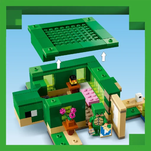 Đồ chơi lắp ráp Ngôi nhà rùa biển LEGO MINECRAFT 21254 - Ảnh 4