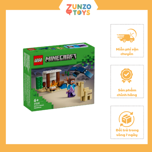Đồ chơi lắp ráp Chuyến thám hiểm đền thờ sa mạc của Steve LEGO MINECRAFT 21251