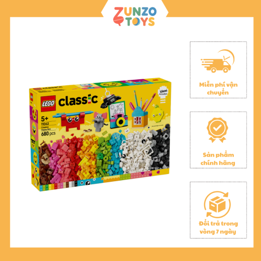 Đồ Chơi Lăp Ráp Bộ Gạch Chi Tiết Chủ Đề Hạnh Phúc LEGO CLASSIC 11042