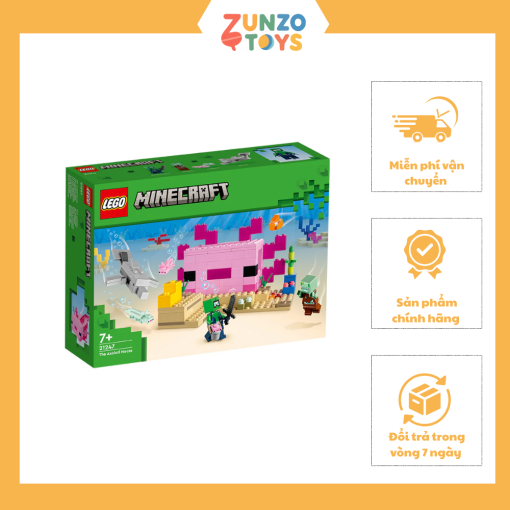 Đồ chơi lắp ráp Ngôi Nhà Cá Axolotl LEGO MINECRAFT 21247