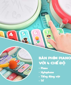 Bộ trống kèm piano vui nhộn PEEKABOO