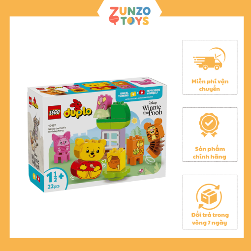 Đồ Chơi Lắp Ráp Tiệc Sinh Nhật Gấu Pooh LEGO DUPLO 10457