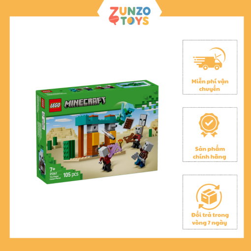 Đồ Chơi Lắp Ráp Đội Tuần Tra Sa Mạc Illager LEGO MINECRAFT 21267