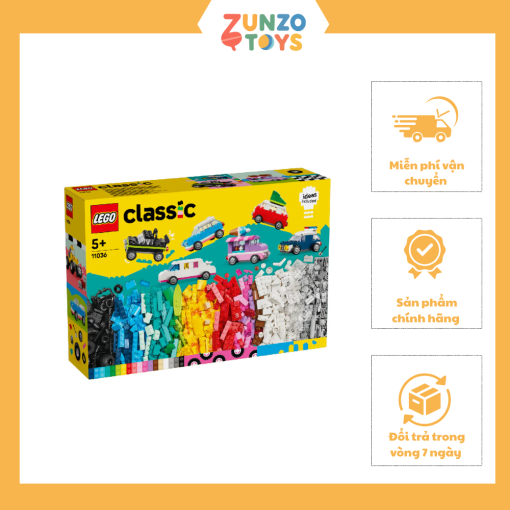 Đồ chơi lắp ráp Bộ gạch chi tiết chủ đề phương tiện xe LEGO CLASSIC 11036
