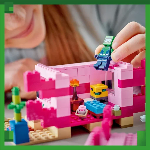 Đồ chơi lắp ráp Ngôi Nhà Cá Axolotl LEGO MINECRAFT 21247 - Ảnh 4