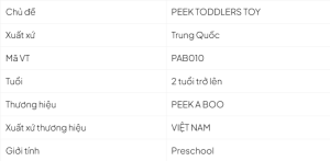 Thông tin sản phẩm
