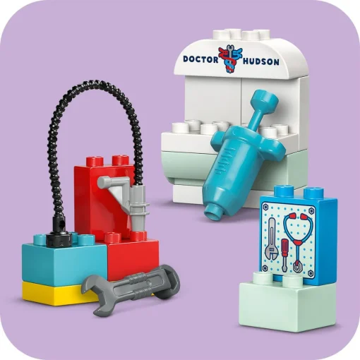 Đồ Chơi Bộ Lắp Ráp Chuyến Thăm Gara Của Bác Sĩ Doc Và Xe McQueen LEGO DUPLO 10456 - Ảnh 9
