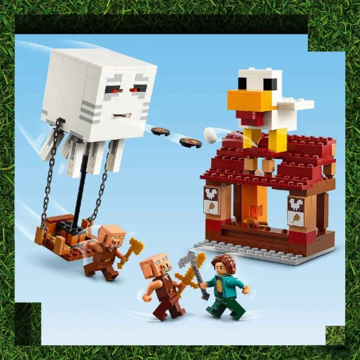 Bộ Lắp Ráp Cuộc Tấn Công Làng Bằng Khinh Khí Cầu Của Ghast LEGO MINECRAFT 21273 - Ảnh 4
