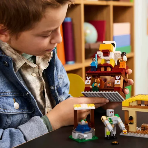 Bộ Lắp Ráp Cuộc Tấn Công Làng Bằng Khinh Khí Cầu Của Ghast LEGO MINECRAFT 21273 - Ảnh 8