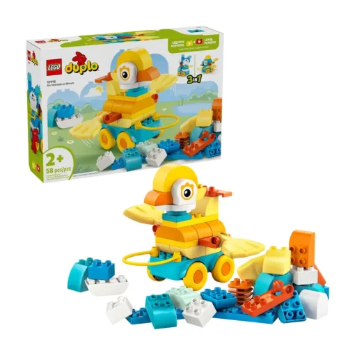 Đồ Chơi Lắp Ráp 3 Trong 1 Động Vật Đi Trên Bánh Xe LEGO DUPLO 10448 - Ảnh 2
