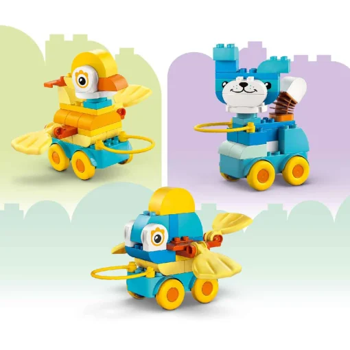 Đồ Chơi Lắp Ráp 3 Trong 1 Động Vật Đi Trên Bánh Xe LEGO DUPLO 10448 - Ảnh 10
