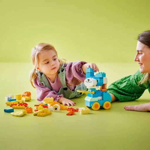 Đồ Chơi Lắp Ráp 3 Trong 1 Động Vật Đi Trên Bánh Xe LEGO DUPLO 10448 - Ảnh 3