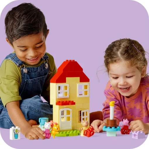 Đồ Chơi Lắp Ráp Ngôi Nhà Sinh Nhật Của Peppa Pig LEGO DUPLO 10433 (59 chi tiết) - Ảnh 5