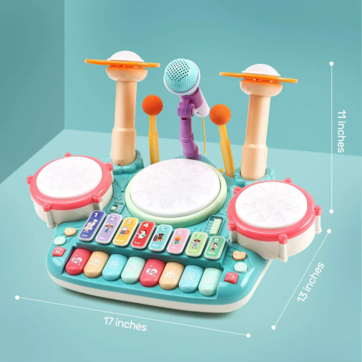 Bộ trống kèm piano vui nhộn PEEKABOO