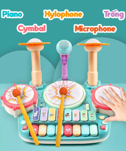 Bộ trống kèm piano vui nhộn PEEKABOO