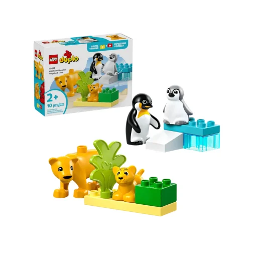 Đồ Chơi Lắp Ráp Gia Đình Động Vật Hoang Dã: Chim Cánh Cụt Và Sư Tử LEGO DUPLO 10442 - Ảnh 2