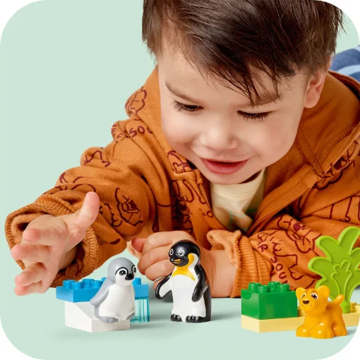 Đồ Chơi Lắp Ráp Gia Đình Động Vật Hoang Dã: Chim Cánh Cụt Và Sư Tử LEGO DUPLO 10442 - Ảnh 4