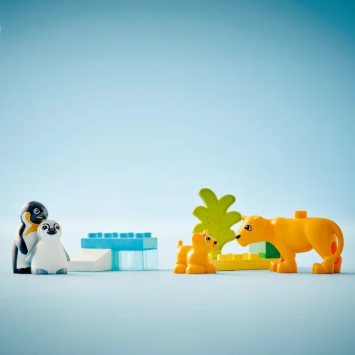 Đồ Chơi Lắp Ráp Gia Đình Động Vật Hoang Dã: Chim Cánh Cụt Và Sư Tử LEGO DUPLO 10442 - Ảnh 9