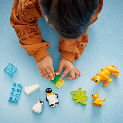 Đồ Chơi Lắp Ráp Gia Đình Động Vật Hoang Dã: Chim Cánh Cụt Và Sư Tử LEGO DUPLO 10442 - Ảnh 5