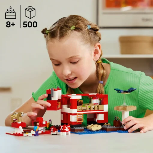 Đồ Chơi Lắp Ráp Ngôi Nhà Của Những Chú Bò Nấm LEGO MINECRAFT 21270 - Ảnh 9