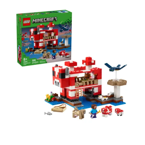 Đồ Chơi Lắp Ráp Ngôi Nhà Của Những Chú Bò Nấm LEGO MINECRAFT 21270 - Ảnh 2