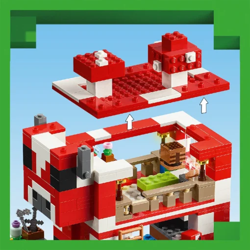 Đồ Chơi Lắp Ráp Ngôi Nhà Của Những Chú Bò Nấm LEGO MINECRAFT 21270 - Ảnh 5