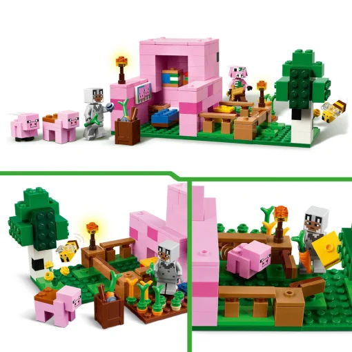 Đồ Chơi Lắp Ráp Ngôi Nhà Của Những Chú Heo Con LEGO MINECRAFT 21268 - Ảnh 3