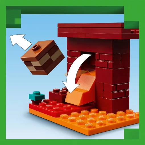 Đồ Chơi Lắp Ráp Trận Chiến Dung Nham Địa Ngục Nether LEGO MINECRAFT 21266 - Ảnh 6