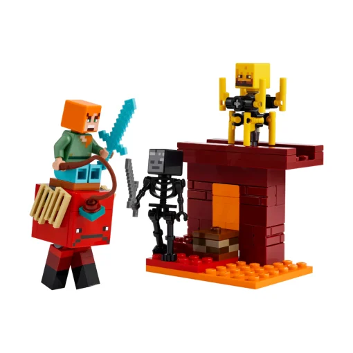 Đồ Chơi Lắp Ráp Trận Chiến Dung Nham Địa Ngục Nether LEGO MINECRAFT 21266 - Ảnh 3