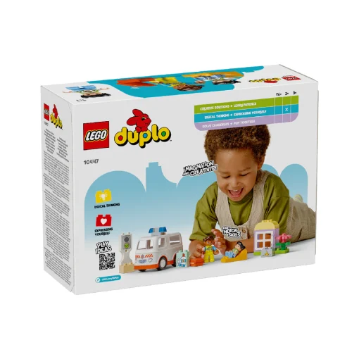 Đồ Chơi Lắp Ráp Xe Cứu Thương & Tài Xế LEGO DUPLO 10447 - Ảnh 13