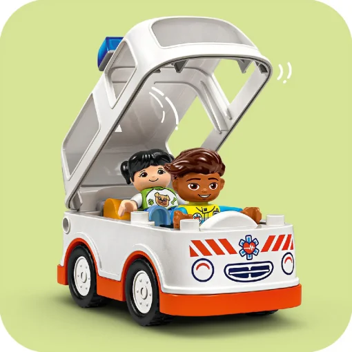 Đồ Chơi Lắp Ráp Xe Cứu Thương & Tài Xế LEGO DUPLO 10447 - Ảnh 11