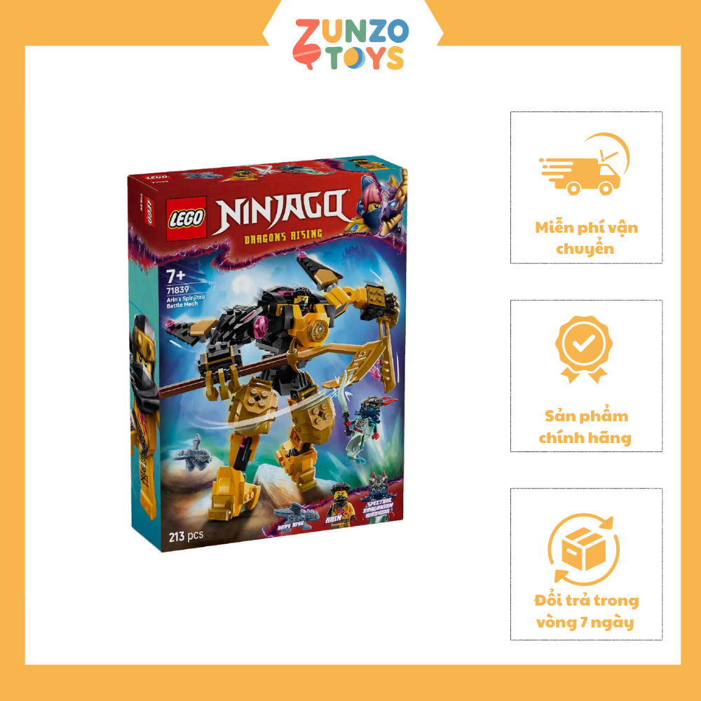Đồ Chơi Lắp Ráp Chiến Giáp Spinjitzu Của Arin LEGO NINJAGO 71839