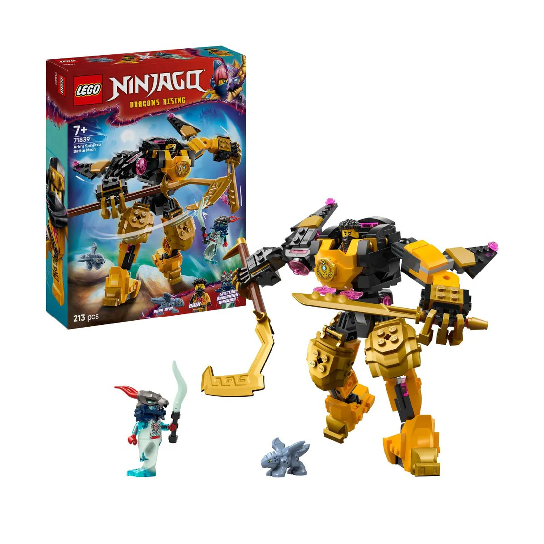 Đồ Chơi Lắp Ráp Chiến Giáp Spinjitzu Của Arin LEGO NINJAGO 71839 - Ảnh 2