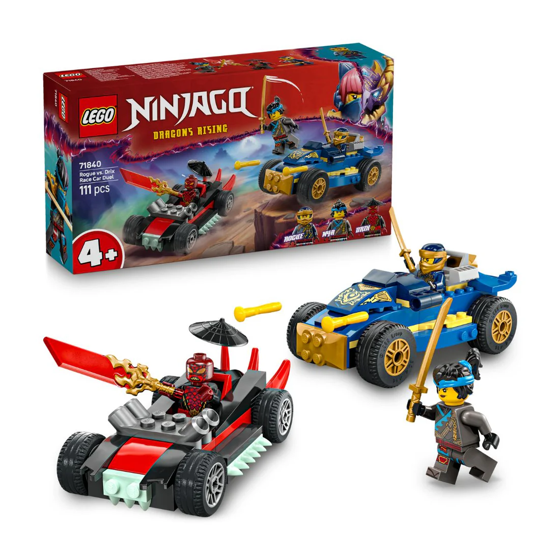 Đồ Chơi Lắp Ráp Rogue Vs. Drix: Trận Chiến Siêu Xe LEGO NINJAGO 71840 - Ảnh 2