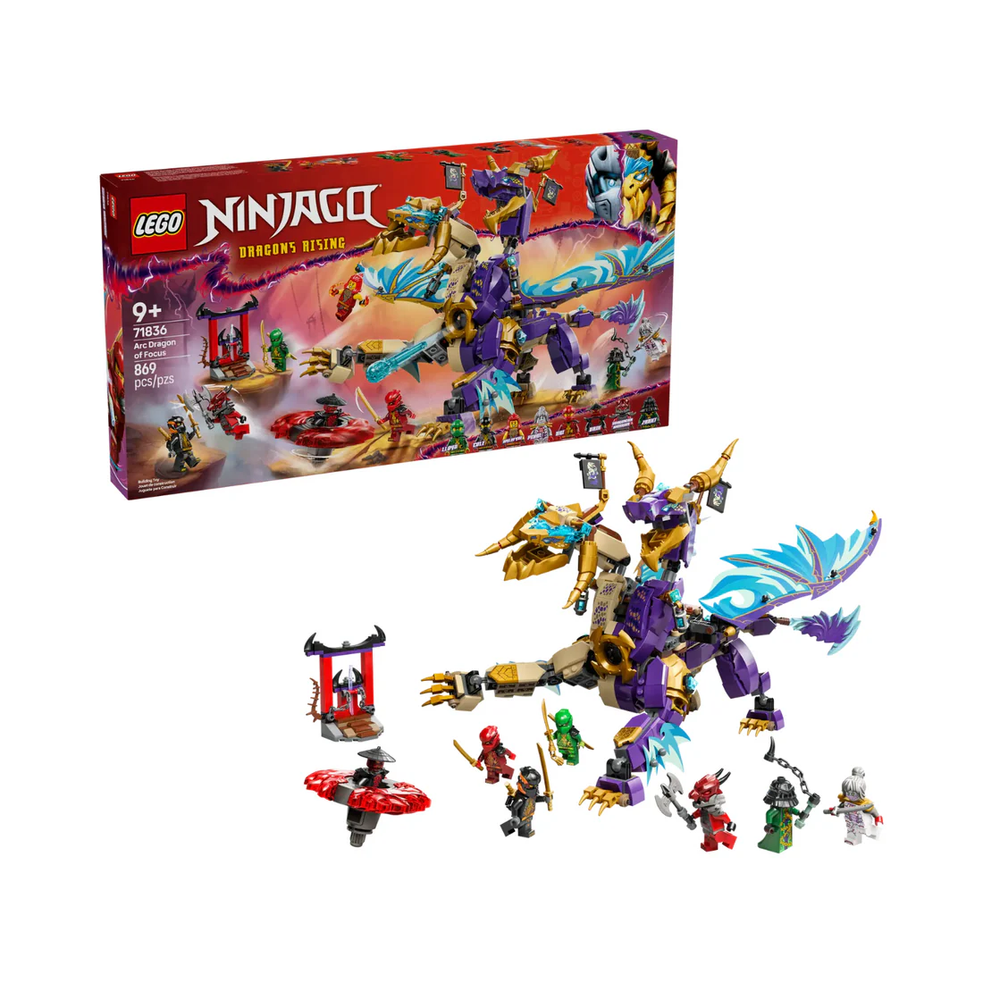 Đồ Chơi Lắp Ráp Rồng Arc LEGO NINJAGO 71836 (869 chi tiết) - Ảnh 11
